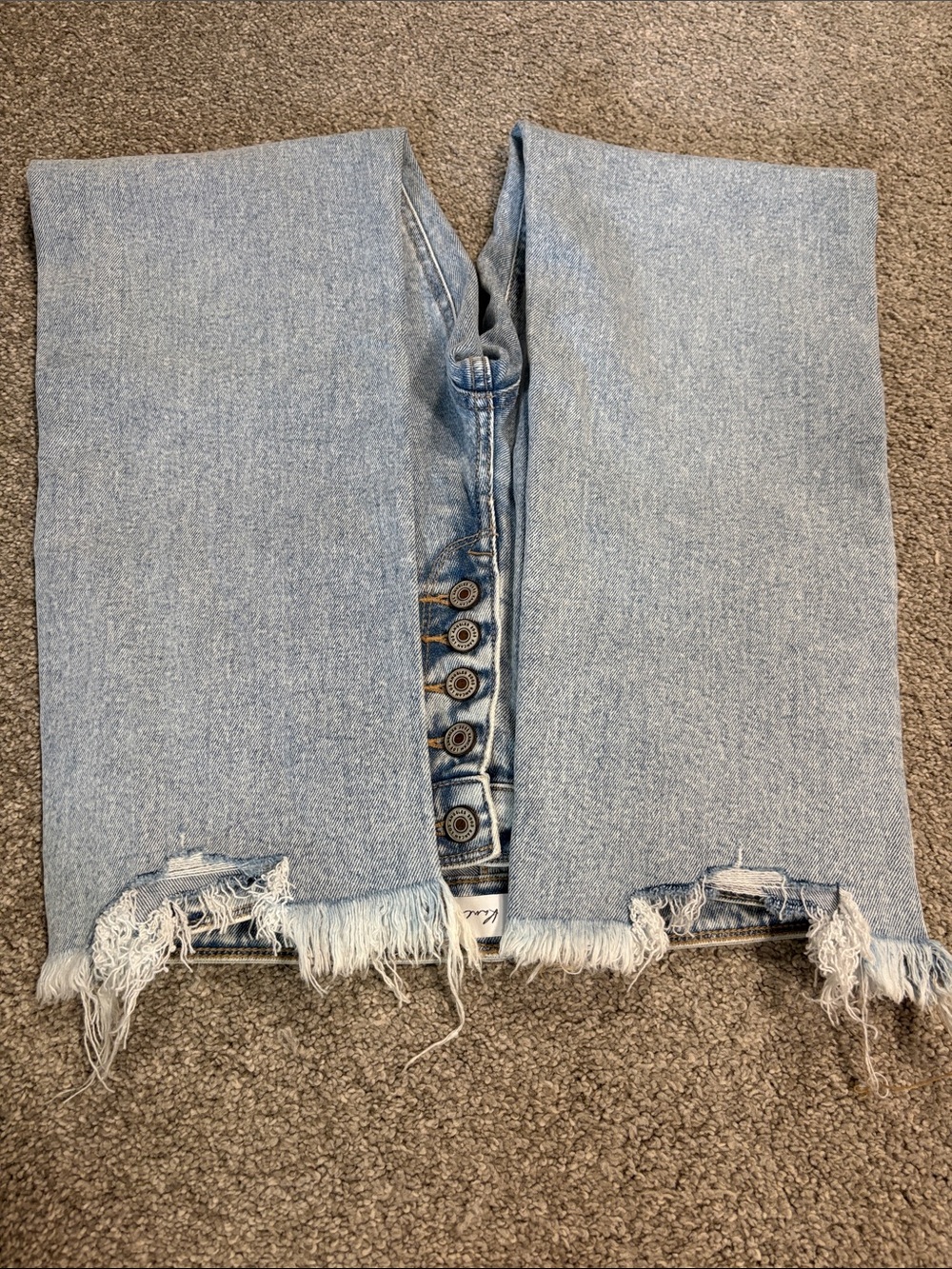 KanCan Light Wash Cropped Wide Leg Jeans - Picture 6 of 6
